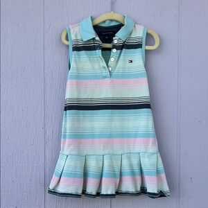 Tommy Hilfiger Pastel Striped Polo Dress